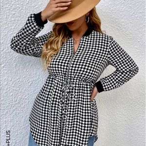 Houndstooth Top
